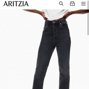 Agolde ‘Freya’ jeans in colour hoax (light black wash)